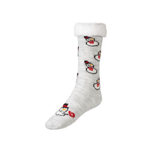 esmara Dámske vianočné ponožky s plyšovou podšívkou (39/42, sivá)
