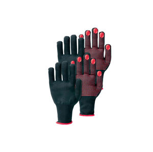 PARKSIDE® Pracovné rukavice, 2 páry  (10, čierna / červená)