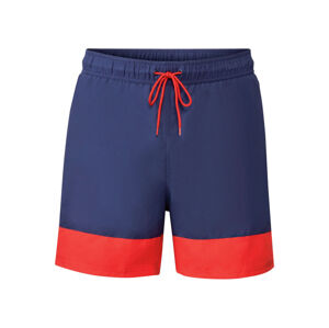 LIVERGY® Pánske šortky na kúpanie (S, námornícka modrá/červená)