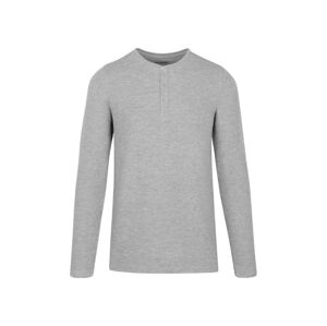 LIVERGY® Pánske tričko s dlhým rukávom (L, sivá)