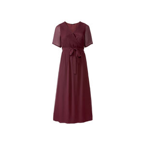 ESMARA® Dámske slávnostné šifónové šaty XXL (56, červená)