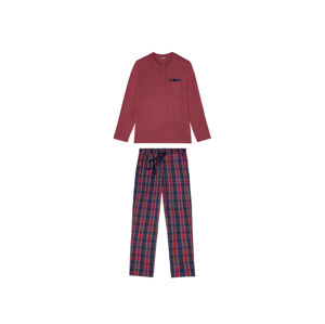 LIVERGY® Pánske pyžamo s bavlnou (S (44/46), červená)