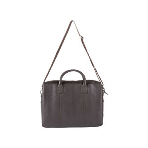 LIVERGY® Pánska kožená taška na notebook / taška messenger  (taška na notebook hnedá )