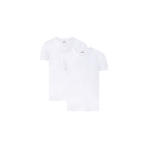 MEXX Pánske spodné tričko Regular Fit, 2 kusy (XXL, biela/výstrih v tvare „V“)