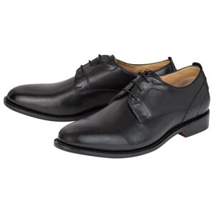 LIVERGY® Pánske kožené topánky (45, čierna/klasická)