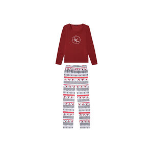 esmara Dámske pyžamo (XS (32/34), červená/biela)
