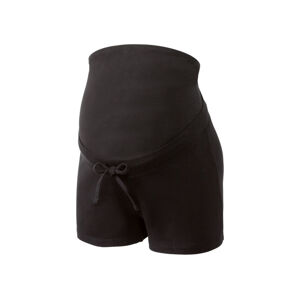 ESMARA® Dámske tehotenské šortky (XL (48/50), čierna)