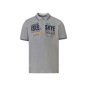 LIVERGY® Pánske polo tričko  "Regular Fit" (L (52/54), šedá)