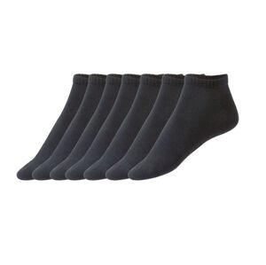 LIVERGY® Pánske nízke ponožky BIO, 7 párov (39/42, čierna)