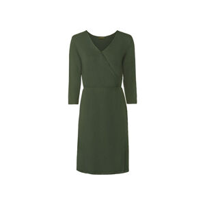 ESMARA® Dámske šaty z viskózy s 3/4 rukávmi (XS (32/34), zelená)