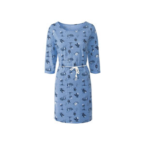 ESMARA® Dámske šaty s bavlnou (S (36/38), vzor/modrá)