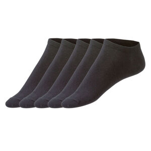 LIVERGY® Pánske ponožky, 5 párov (43/46, čierna)