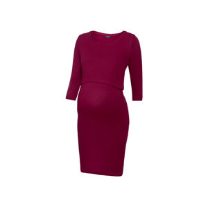esmara Dámske tehotenské šaty s biobavlnou (XS (32/34), červená)