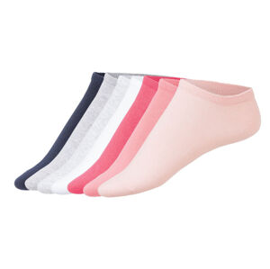 ESMARA® Dámske nízke ponožky, 7 párov  (35/38, pink / biela / šedá / navy modrá )