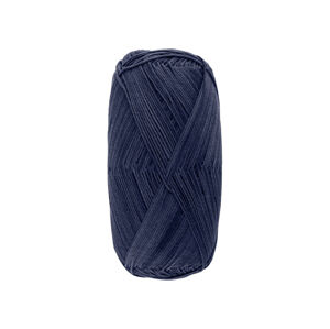 CRELANDO® Bavlnená priadza na pletenie (námornícka modrá)