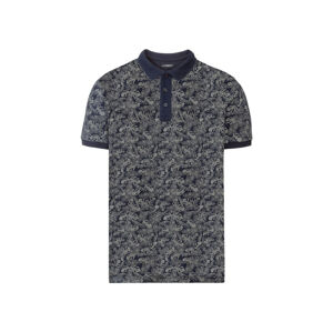 LIVERGY® Pánske polo tričko „Slim Fit“ (S (44/46), vzor / námornícka modrá)