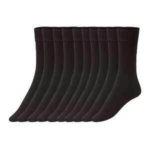 ESMARA® Dámske ponožky, 10 párov (35/38, čierna)