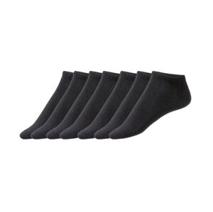 esmara Dámske nízke ponožky z biobavlny, 7 párov  (39/42, čierna)