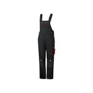 PARKSIDE® Pánske pracovné nohavice na traky (48, čierna)