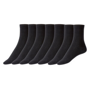 ESMARA® Dámske ponožky, 7 párov (39/42, čierna)