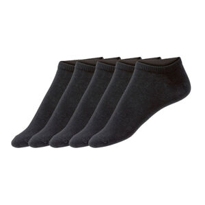 ESMARA® Dámske nízke ponožky, 5 párov (39/42, čierna)
