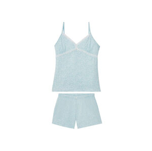 ESMARA® Dámske letné pyžamo  (M (40/42), vzor/modrá)