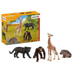 Schleich Zvieratká na farme/v divočine Starter Pack, 4-dielna súprava (Wild Life)