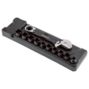 PARKSIDE® Nastaviteľný kľúč so súpravou nástrčných kľúčov, 11-dielna