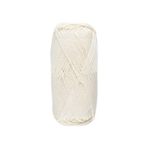 CRELANDO® Bavlnená priadza na pletenie (biela)