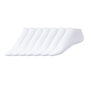 esmara Dámske nízke ponožky z biobavlny, 7 párov  (39/42, biela)
