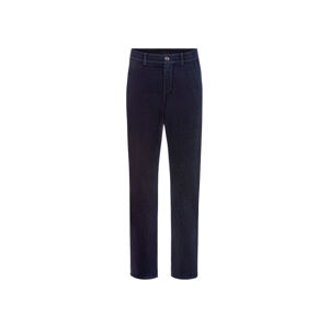 LIVERGY® Pánske menčestrové nohavice „Straight Fit" (56, námornícka modrá)