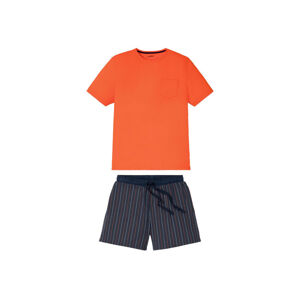 LIVERGY® Pánske krátke pyžamo  (M (48/50), oranžová)