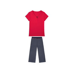 ESMARA® Dámske pyžamo  (XS (32/34), červená)
