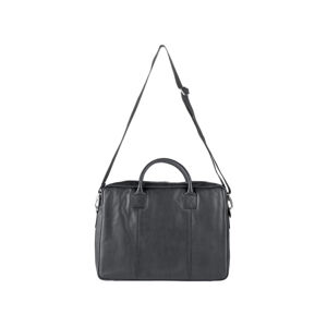 LIVERGY® Pánska kožená taška na notebook / taška messenger  (taška na notebook čierna )