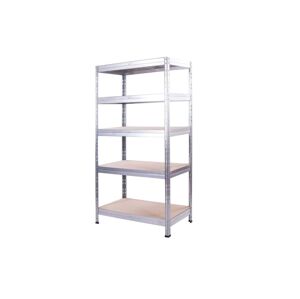 AR SHELVING Pozinkovaný regál s 5 policami Rivet, 180 x 90 x 45 cm