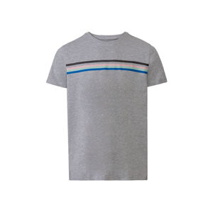 LIVERGY® Pánske bavlnené tričko (S (44/46), šedá)