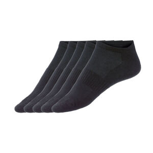 CRIVIT® Dámske ponožky z recyklovaného materiálu, 5 párov (37-38, čierna)