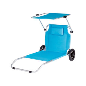 CRIVIT® Plážové a transportné ležadlo (modrá)