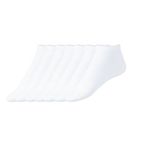 LIVERGY® Pánske nízke ponožky BIO, 7 párov (39/42, biela)