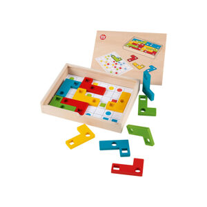 PLAYTIVE® Drevená motorická hračka Montessori (základy geometrie)