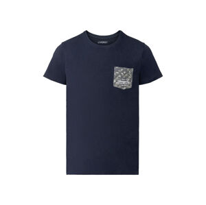 LIVERGY® Pánske tričko s potlačou  (S (44/46), námornícka modrá)