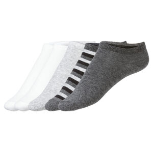 LIVERGY® Pánske ponožky, 5 párov (39/42, biela/sivá/čierna)