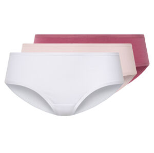 esmara® Dámske bedrové nohavičky, 3 kusy (M (40/42), červená/ružová/biela)