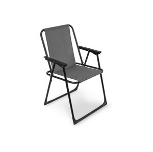 Rocktrail Sklápacia kempingová stolička (sivá)
