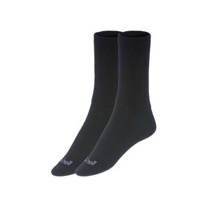 LIVERGY® Pánske ponožky, 2 páry (43/46, čierna)