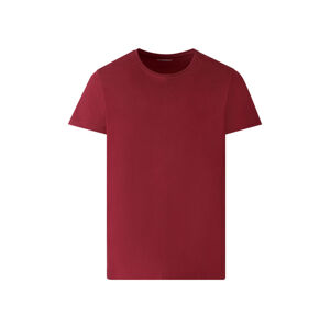 LIVERGY Pánske bavlnené tričko z biobavlny (S (44/46), červená)