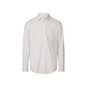 LIVERGY® Pánska košeľa (S (37/38), béžová/biela)