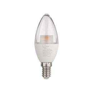 LIVARNO home LED žiarovka (sviečka E14, číra, 6 W)