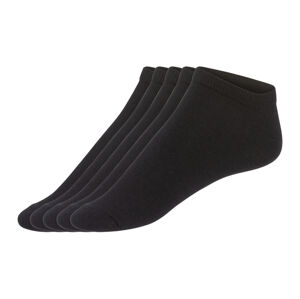 LIVERGY® Pánske členkové ponožky, 5 párov (43/46, čierna)