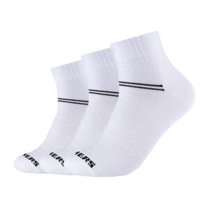 Skechers Dámske/pánske ponožky, 3 páry (43/46, biela, klasické)